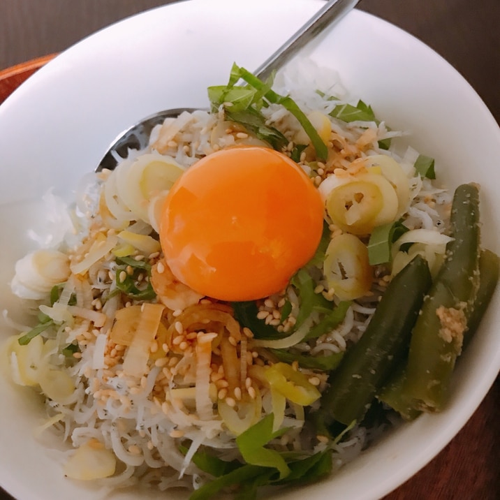 たまに食べたくなる❤︎しらす丼